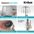 Kraus Bolden Series KPF1610MBSB - Single Handle Commercial Style Pull Down Kitchen Faucet Premium Features