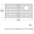 Elkay LKOBG3016RSS - Elkay Stainless Steel Bottom Grid with Dimensions