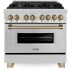 ZLINE Autograph Edition RAZ36CB - 36 Inch Freestanding Dual Fuel Range