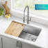 Kraus Fairlane KWU61030 - 30 Inch Undermount Workstation Single Bowl Kitchen Sink