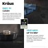 Kraus Bellucci™ KGTW133WH - 33 Inch Workstation Single Bowl Granite Top Mount Kitchen Sink Features
