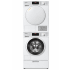 Miele MIWADRECS1611 - Stacked Washer &amp; Dryer Set with Tray with Front Load Washer &amp; Electric Smart Pump Dryer in Lotus White