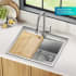 Kraus Fairlane KWT61125 - 25 Inch Drop In / Top Mount Workstation Single Bowl