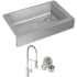 Elkay ECTRUF30179RFCC - 20 1/4 Single Bowl Farmhouse Sink &amp; Faucet Set