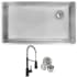 Elkay ECTRU30179RTFMC - 18-1/2 Single Bowl Undermount Sink &amp; Faucet Kit