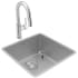 Elkay Crosstown Collection ECTRU17179TFCBC - 18 1/2 Single Bowl Undermount Sink &amp; Faucet Kit