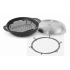 Weber 7606 - WEBER CRAFTED Porcelain-Enameled Cast-Iron Wok and Steamer