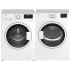 Blomberg BLWADREW7220 - Side by Side Washer &amp; Dryer Set with Front Load Washer and Electric Dryer in White