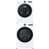 LG LGWADRGWHA55001 - Stacked Washer and Dryer Set with Front Smart Load Washer and Smart Gas Dryer in White