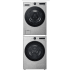 LG LGWADRGHVA55001 - Stacked Washer and Dryer Set with Front Smart Load Washer and Smart Gas Dryer in Graphite Steel