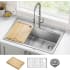 Kraus Fairlane KWT61033 - 33 Inch Drop In / Top Mount Workstation Single Bowl
