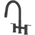 Kraus Oletto Series KPF3122MB - Bridge Kitchen Faucet with Pull-Down Sprayhead in Matte Black
