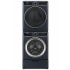 GE GEWADREPVRS8701 - Stacked Washer &amp; Dryer Set with Front Load Washer and Electric Dryer in Sapphire Blue
