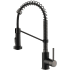Kraus Bolden Series KPF1610MBSB - Commercial Style 2-Function Single Handle Pull Down Kitchen Faucet in Matte Black / Black Stainless