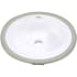 Nantucket Sinks Great Point Collection GB13X10W - 13 Inch X 10 Inch Bottom Glazed Undermount Ceramic Sink In White