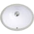 Nantucket Sinks Great Point Collection GB13X10W - 13 Inch X 10 Inch Bottom Glazed Undermount Ceramic Sink In White