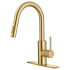Kraus Oletto Series KPF2620BB - Pull-Down Single Handle Kitchen Faucet with QuickDock Top Mount Installation Assembly in Brushed Brass