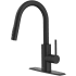 Kraus Oletto Series KPF2620MB - Pull-Down Single Handle Kitchen Faucet with QuickDock Top Mount Installation Assembly in Matte Black