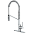 Kraus Oletto Series KPF2631CH - Commercial Style Pull-Down Single Handle Kitchen Faucet with QuickDock Top Mount Installation Assembly in Chrome