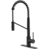 Kraus Oletto Series KPF2631MB - Oletto™ Commercial Style Pull-Down Single Handle Kitchen Faucet with QuickDock Top Mount Installation Assembly in Matte Black