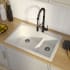Kraus Quarza Series KGD442WHITEPST1WH - Angle Top View