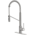 Kraus Oletto Series KPF2631SFS - Commercial Style Pull-Down Single Handle Kitchen Faucet with QuickDock Top Mount Installation Assembly in Spot Free Stainless Steel