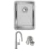 Elkay ECTRU12179TFCC - 18 1/2 Single Bowl Undermount Bar Sink &amp; Faucet Kit