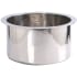 Nantucket Sinks Brightwork Home Collection RS15SS - 15 Inch Hand Hammered Stainless Steel Round Bar Sink