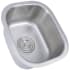Nantucket Sinks Quidnet Collection NS1512 - 15 Inch Undermount Single Bowl Bar/Prep Sink Angled
