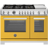 Bertazzoni Professional Series PRO486BTFEPGIT - 48 Inch Freestandig Dual Fuel Range in Front View