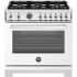 Bertazzoni Professional Series PRO366BCFGMBIT - 36 Inch Freestanding Gas Range in Front View