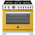 Bertazzoni Professional Series PRO366BCFGMGIT - 36 Inch Freestanding Gas Range in Front View