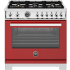 Bertazzoni Professional Series PRO366BCFGMROT - 36 Inch Freestanding Gas Range in Front View