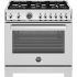 Bertazzoni Professional Series PRO366BCFGMXT - 36 Inch Freestanding Gas Range in Front View