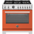Bertazzoni Professional Series PRO366BCFEPART - 36 Inch Freestanding Dual Fuel Range in Front View