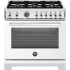 Bertazzoni Professional Series PRO366BCFEPBIT - 36 Inch Freestanding Dual Fuel Range in Front View