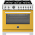 Bertazzoni Professional Series PRO366BCFEPGIT - 36 Inch Freestanding Dual Fuel Range in Front View