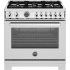 Bertazzoni PRO366BCFEPXTLP - 36 Inch Freestanding Dual Fuel Range in Front View