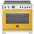 Bertazzoni Professional Series PRO365ICFEPGIT - 36 Inch Freestanding Induction Range with 5 Elements in Front View
