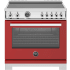 Bertazzoni Professional Series PRO365ICFEPROT - 36 Inch Freestanding Induction Range with 5 Elements in Front View