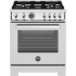 Bertazzoni Professional Series PRO304BFGMXTLP - 30 Inch Freestanding Gas Range with 4 Sealed Burners in Front View
