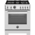 Bertazzoni Professional Series PRO304BFEPXT - 30 Inch Freestanding Dual Fuel Range with 4 Sealed Burners in Front View