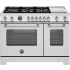 Bertazzoni Master Series MAS486BTFGMXT - 48 Inch Freestanding Gas Range with 6 Sealed Burners in Front View