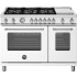 Bertazzoni Master Series MAS486GGASBIV - 48 Inch Freestanding Gas Range with 6 Sealed Burners in Front View