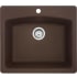 Franke ESDB252291 - 25 Inch Ellipse Dualmount Single Bowl Granite Kitchen Sink with 9 Inch Bowl Depth