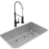 Elkay Crosstown Collection ECTRU30179RTFBC - 18 1/2 Inch Single Bowl Undermount Sink &amp; Faucet Kit