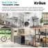 Kraus Standart PRO Series KHS23119 - 19 Inch Stainless Steel Laundry Utility Sink