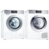 Miele MIWADREPWH908 - Side-by-Side Washer &amp; Dryer Set with Front Load Washer &amp; Electric Heat Pump Dryer in White