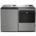 Maytag MGWADRGRR6205 - Side-by-Side Washer &amp; Dryer Set with Top Load Washer and Gas Dryer in Classic Silver