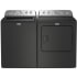 Maytag MGWADRERU5605 - Side-by-Side Washer &amp; Dryer Set with Top Load Washer and Electric Dryer in Volcano Black